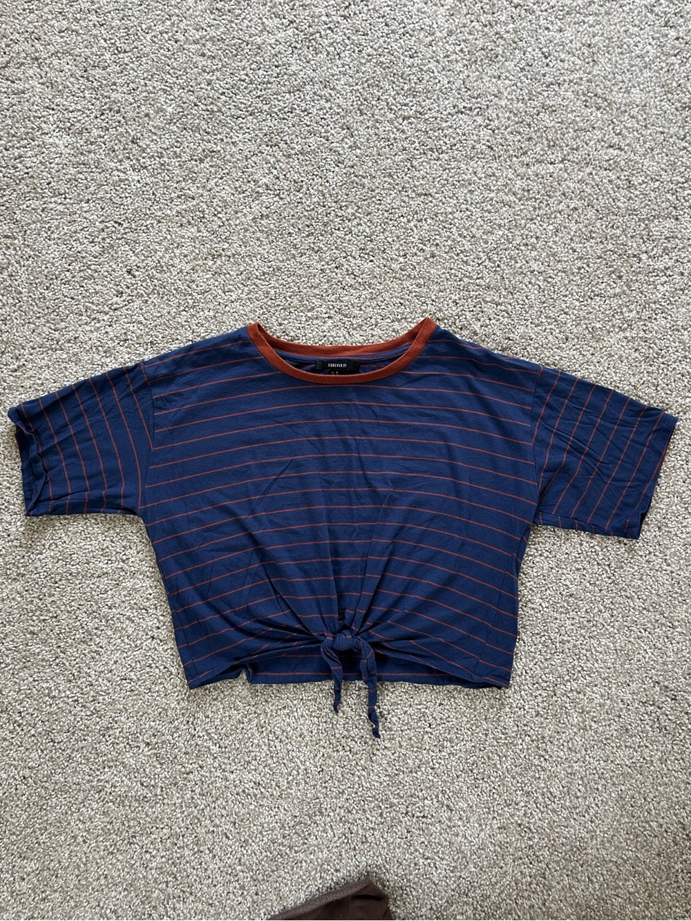 tie-front cropped tee